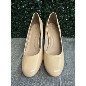 Cole Haan Grand Series 360 Pumps 8.5 B Almond Toe High Heels Beige Women's